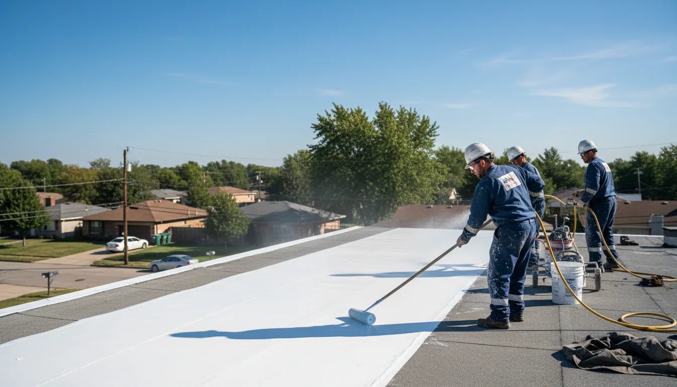 Commercial roof coating in Pillow, PA near me